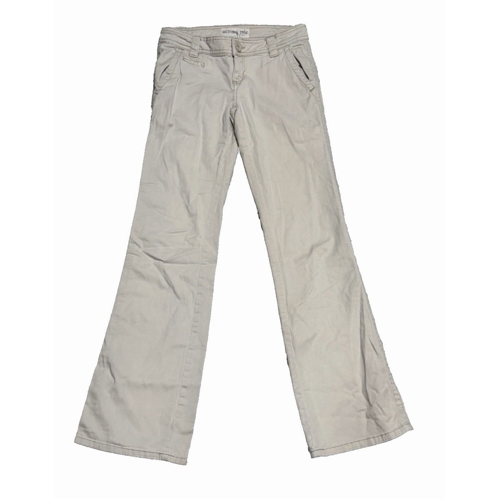 Aeropostale Stretch Pants Women's 1/2 Regular Tan Khaki Cotton Blend Pockets